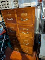 vintage houten dossierkast, Huis en Inrichting, Ophalen, Gebruikt