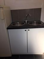 keukenkast (met dubbele ronde lavabo), 50 tot 100 cm, Minder dan 100 cm, 50 tot 75 cm, Wit