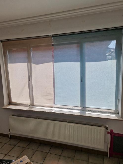 SKOGSKLÖVER 120CM: 1 beige en 1 licht blauwe rolgordijn, inc, Huis en Inrichting, Stoffering | Gordijnen en Lamellen, Zo goed als nieuw