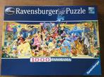 Puzzel Ravensburger 1000 stukjes Disney groepsfoto, Ophalen of Verzenden, 500 t/m 1500 stukjes, Gebruikt, Legpuzzel