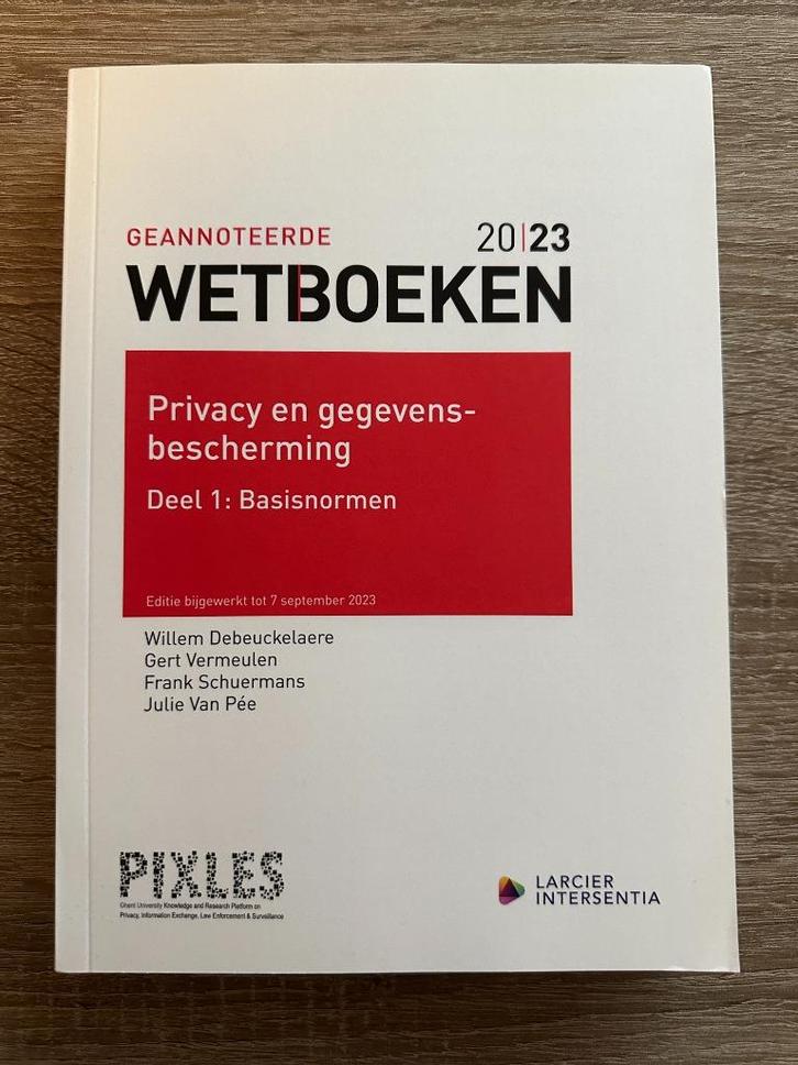 Wetboeken Privacy en Gegevensbescherming, Boeken, Studieboeken en Cursussen, Nieuw, Hoger Onderwijs, Ophalen of Verzenden