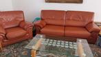 Salon canapé 100% cuir buffle 3+1+1, Enlèvement, Comme neuf, Cuir