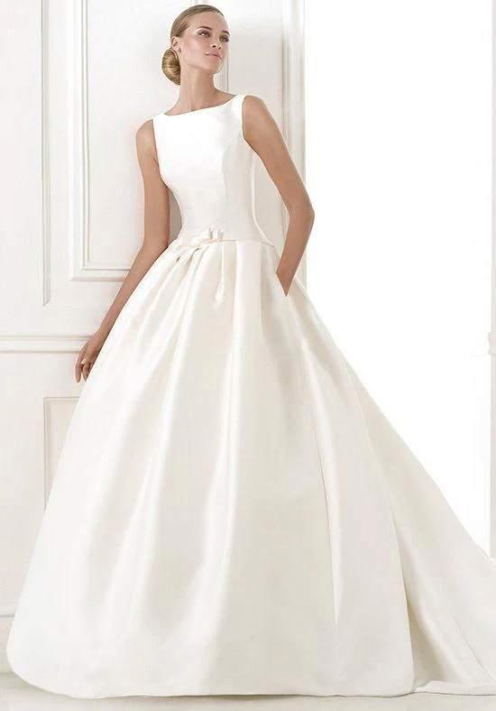 Robe de mariée Pronovias - Modèle Barcaza Taille 38 FR, Kleding | Dames, Trouwkleding en Trouwaccessoires, Zo goed als nieuw, Trouwjurk