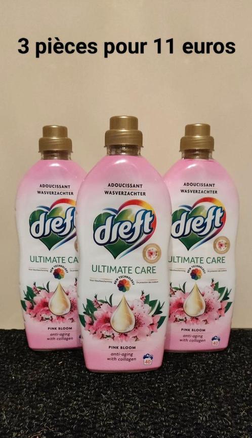 3 wasverzachters van Dreft 1L roze bloemen 40D, Huis en Inrichting, Schoonmaakartikelen, Ophalen