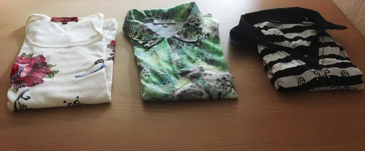 3 t-shirts - in goede.staat – M : 42/44 - 15 € voor 3, Kleding | Dames, T-shirts, Gedragen, Maat 42/44 (L), Overige kleuren, Korte mouw