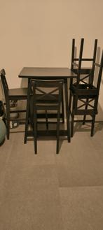 Barkrukken en hoge tafel ikea, Huis en Inrichting, Ophalen, Gebruikt, Met voetsteun, 60 tot 90 cm