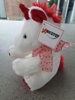 Knuffel eenhoorn (Nicotoy) rood-wit, Ophalen, Nieuw, Overige typen