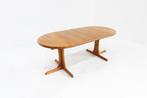 Vintage Deense ronde uitschuifbare eettafel tafel massief, Ophalen