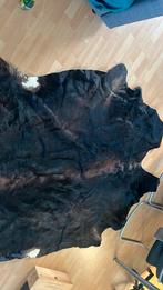 Vloerkleed - koeienhuid donkerbruin, Brun, Comme neuf, Enlèvement, Autres formes