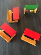 Oud houten meubeltjes poppenhuis school klas, Comme neuf, Enlèvement ou Envoi