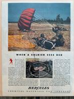 US WO2 advertentie HERCULES met parachutisten, airborne, Ophalen of Verzenden