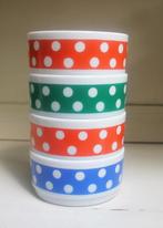 4 bols à soupe - Arcopal "Polka Dots", Maison et Meubles, Enlèvement ou Envoi