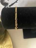 18k gouden armband. Figaro, Handtassen en Accessoires, Armbanden, Goud, Goud, Verzenden