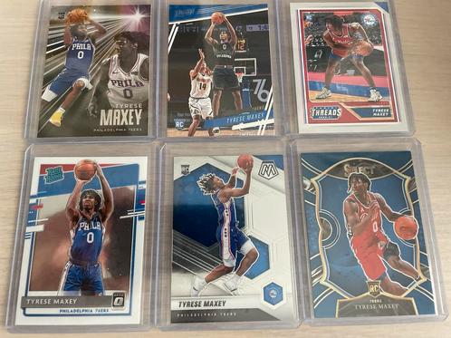 6x Rookie Tyrese Maxey kaarten, Hobby en Vrije tijd, Stickers en Plaatjes, Nieuw, Meerdere plaatjes, Ophalen of Verzenden