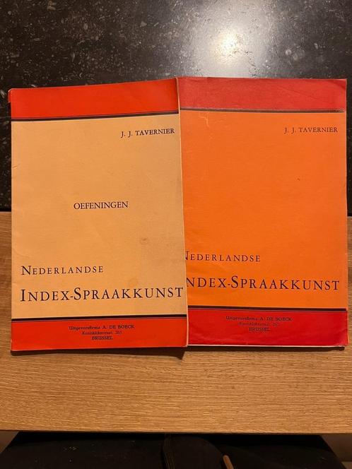 Nederlandse Index-spraakkunst - J.J. Tavernier, Livres, Livres d'étude & Cours, Utilisé, Ne s'applique pas, Enlèvement ou Envoi