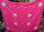 Vintage tafellaken rood bloemen, Huis en Inrichting, Ophalen of Verzenden, Zo goed als nieuw