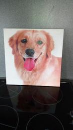 Prent hond 39cm op 39 cm 2cm dik, Ophalen of Verzenden, Zo goed als nieuw