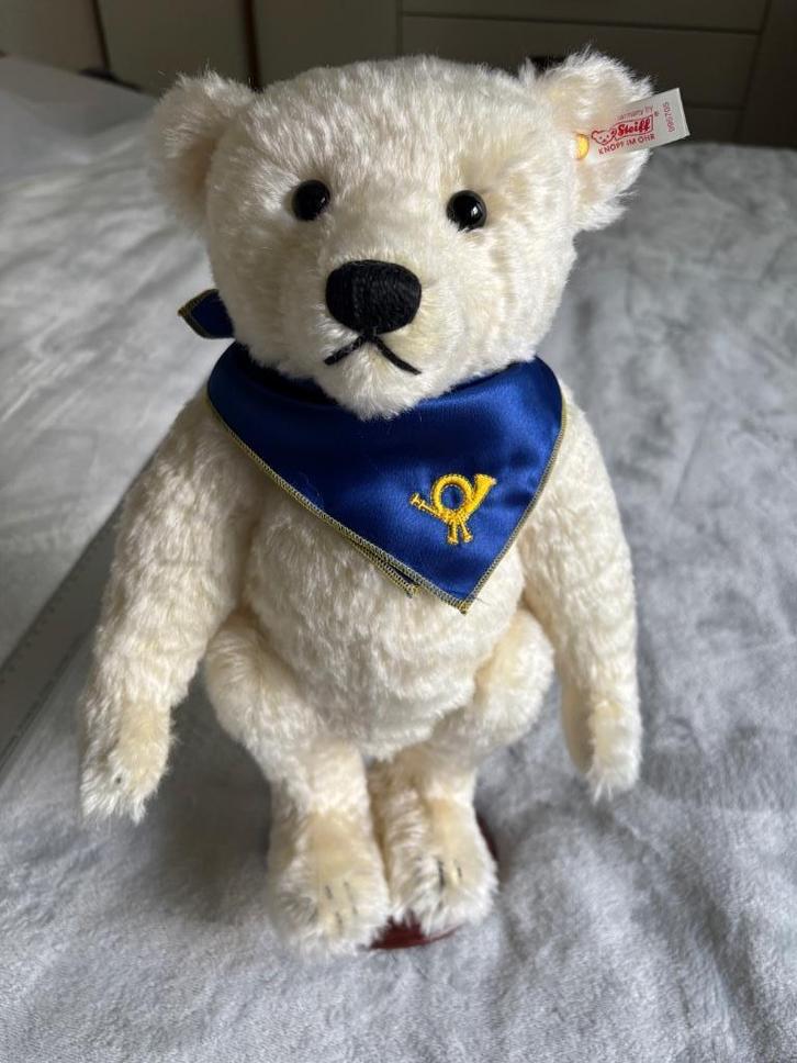 Steiff 'Schampus', Verzamelen, Beren en Cherished Teddies, Zo goed als nieuw, Stoffen beer, Steiff, Ophalen of Verzenden