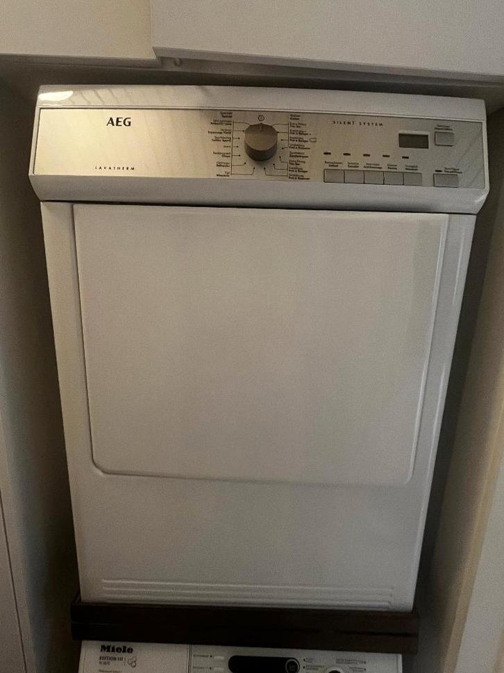 DROOGKAST AEG MET AFVOER – BIEDEN, Electroménager, Sèche-linge, Utilisé, Évacuation d'air, Chargeur frontal, 6 à 8 kg, 85 à 90 cm