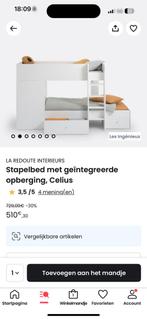 Halve hoogslaper la redoute met matrassen en lattenbodems, Ophalen, Gebruikt, Hoogslaper