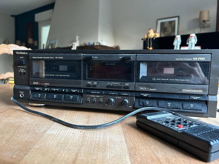Double lecteur cassette - Technics RS-TR355, Audio, Tv en Foto, Cassettedecks, Dubbel, Overige merken, Ophalen