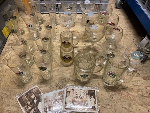 De Koninck lot oude bierglazen, Verzamelen, Biermerken, Gebruikt, Glas of Glazen, De Koninck, Ophalen