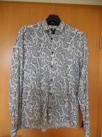 Chemise à motifs noirs sur fond blanc - M, Kleding | Heren, Overhemden, Gedragen, Ophalen of Verzenden, Halswijdte 39/40 (M), H&M