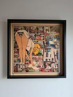 Popart, kunst, wanddecoratie, Kobalt, Ophalen of Verzenden