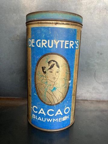 Boîte métallique Cacao de Gruyter’s (Années 50/60), Enlèvement ou Envoi, Utilisé, Autre, Autres marques