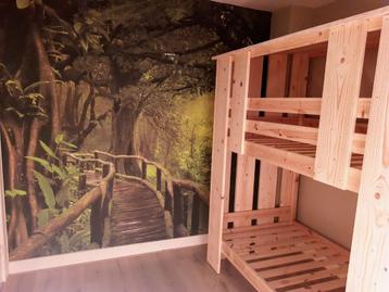 Boomhut stapelbed - alleen dit weekend voor 150 euro, 200 cm de hauteur ou plus, 90 cm, Enlèvement, Lits superposés