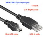mini-USB-kabel <---> USB (nieuw in cello-pakket) enkele besc, Computers en Software, Ophalen of Verzenden, Nieuw