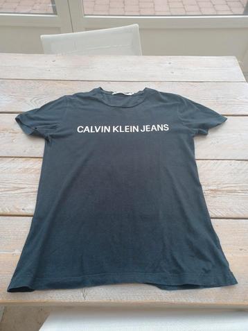 Calvin Klein Jeans t-shirt zwart. Mt. S