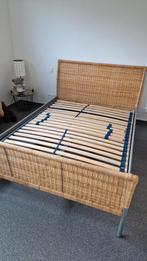 Bed met lattenbodem, Huis en Inrichting, Slaapkamer | Bedden, Ophalen, Gebruikt, 140 cm, Twijfelaar