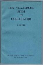 Een vlaamsche stem in oorlogstijd. Jacques Hoste, Hoste J., Gelezen, Ophalen of Verzenden