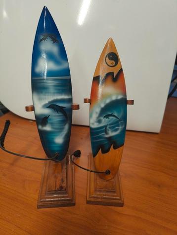 De 2 planche a voile décoré hauteur+- 25 cm beschikbaar voor biedingen