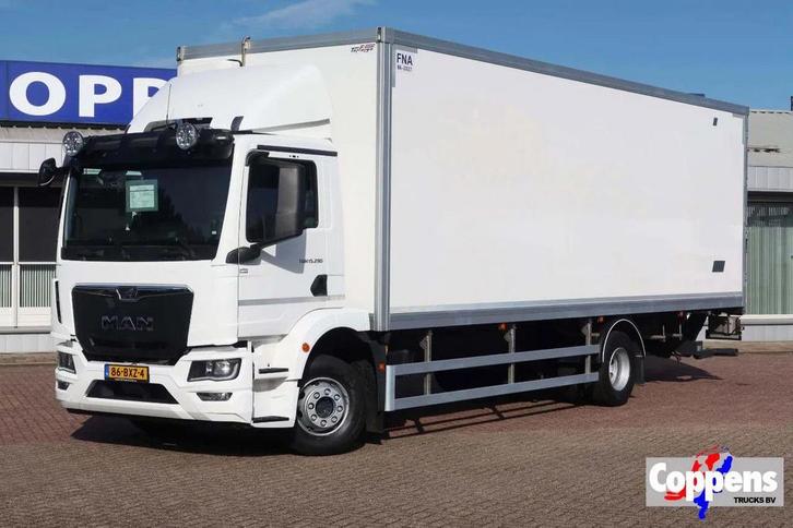 MAN TGM 15.290 Bak + klep Full air suspension Euro 6 Automaa, Auto's, Vrachtwagens, Bedrijf, ABS, Airconditioning, Cruise Control