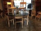 8 stevige beukenhouten stapelbare stoelen, Ophalen, Gebruikt, Hout, Vijf, Zes of meer stoelen