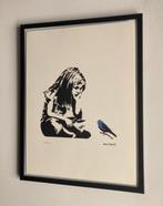 BANKSY: lithografie met certificaat en genummerd van 150, Ophalen of Verzenden