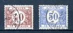 (B) TX37/38 gestempeld 1922 - Dik gekleurd cijfer op witte a, Postzegels en Munten, Ophalen of Verzenden, Gestempeld, Gestempeld