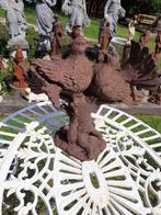 SUPERBE COUPLE DE COLOMBES,PIGEONS EN FONTE PATINEE ROUILLE, Jardin & Terrasse, Enlèvement ou Envoi, Comme neuf, Autres matériaux