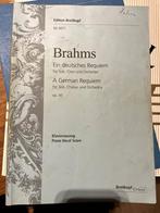 Brahms Ein deutsches Requiem koor partituur, Musique & Instruments, Partitions, Chœur, Enlèvement ou Envoi, Utilisé, Classique