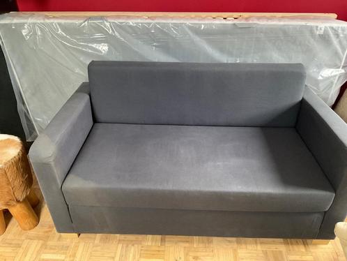 Slaapbankje Ikea ,grijs ,blauw ,ideaal voor op kot, Huis en Inrichting, Slaapkamer | Slaapbanken, Gebruikt, 120 cm, 200 cm, Eenpersoons