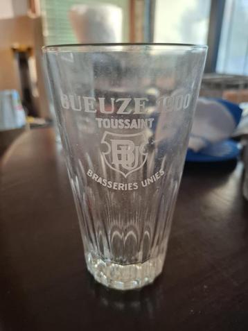 Gueuze 1900 Toussain Brasserie Unies, Envoi, Utilisé, Verre ou Verres, Autres marques