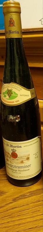 St.Martin Gewurztraminer 1989 Witte wijn 1 fles., Ophalen, Zo goed als nieuw, Witte wijn