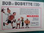 Bob et Bobette - publicité papier Milkana - 1967, Autres types, Bob et Bobette, Utilisé, Enlèvement ou Envoi