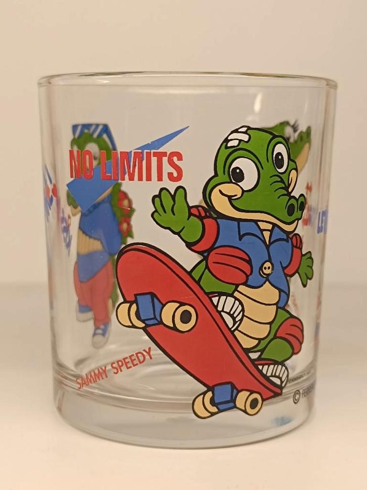 Ferrero Coccodrilli 1993 vintage glas, Verzamelen, Glas en Drinkglazen, Ophalen of Verzenden