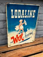 Panneau d'affichage ancien LODALINE, Enlèvement ou Envoi, Utilisé, Panneau publicitaire