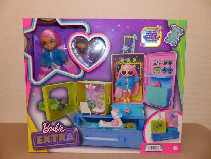 Koffertje van Barbie Extra met accessoires, Kinderen en Baby's, Speelgoed | Poppen, Nieuw, Barbie, Ophalen of Verzenden