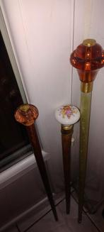 Riet met knop van glas of porselein, Antiek en Kunst