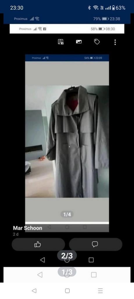 Imperméable doublé, taille 44, Enlèvement, Comme neuf, Taille 42/44 (L)